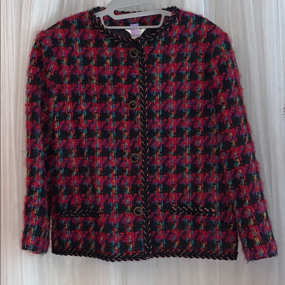 #Vintage #Plaid #USMade Crop #Blazer